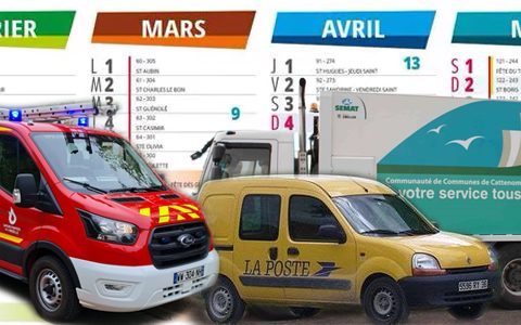 Vente des calendriers 2026